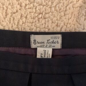 Woman’s skirt navy vintage Irish new wool by brian tucker